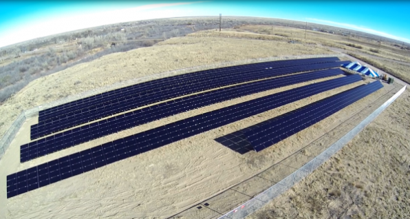 1.2 MW community solar array available through CPS Energy in San Antonio. Photo courtesy: Clean Energy Collective